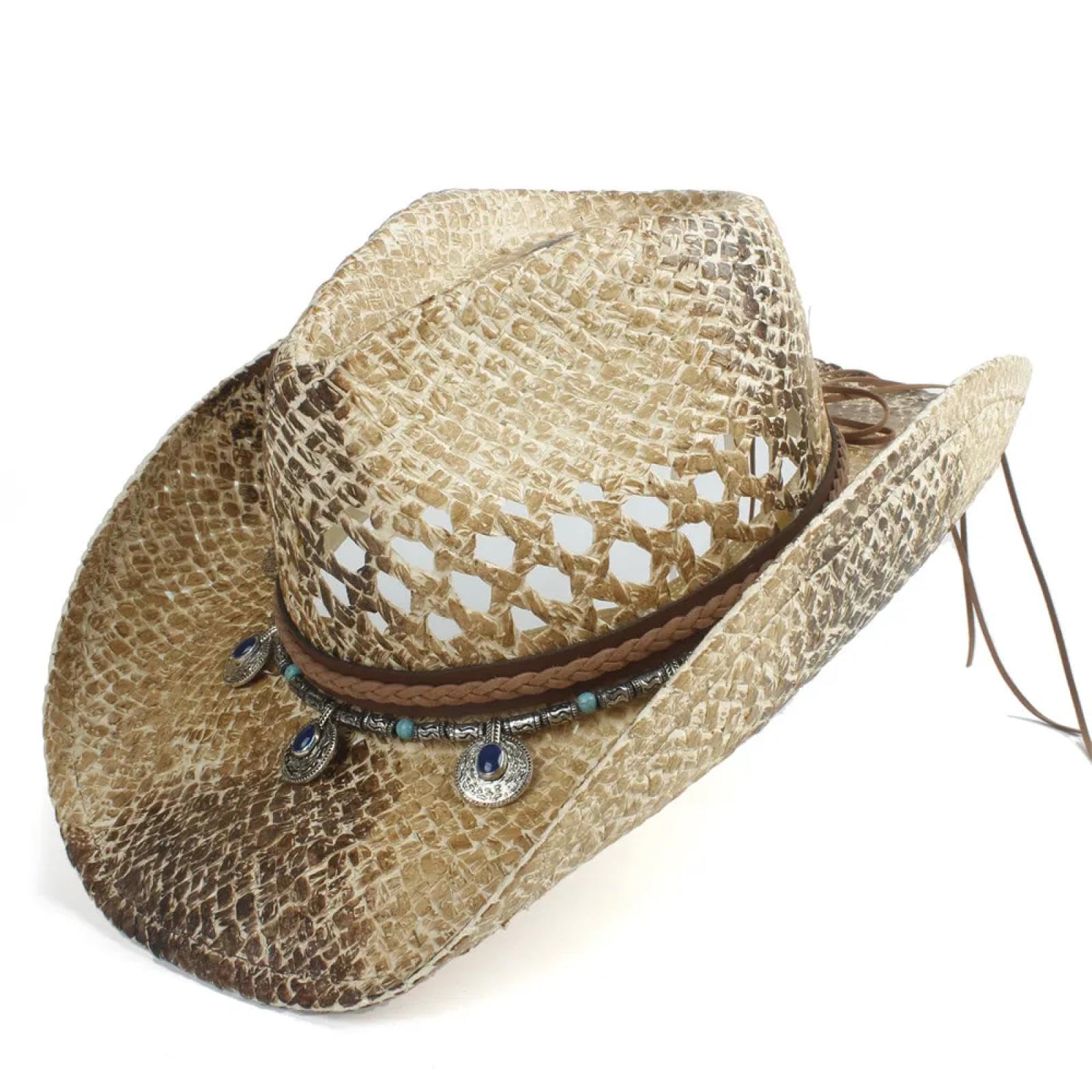 Sonnenhut Strohhut Hut Westlicher Cowboy Hut Für Frauen Männer Handgemachte Stroh Hombre Stroh Cowgirl Jazz Sun Caps