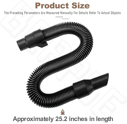 Miniatura 2 de 14-37-0105 Manguera de vacío compatible con Milwaukee M18 Packout Vacuum 0880-20 0780-20 0970-20, para aspiradora húmeda/seca de 18V/28V
