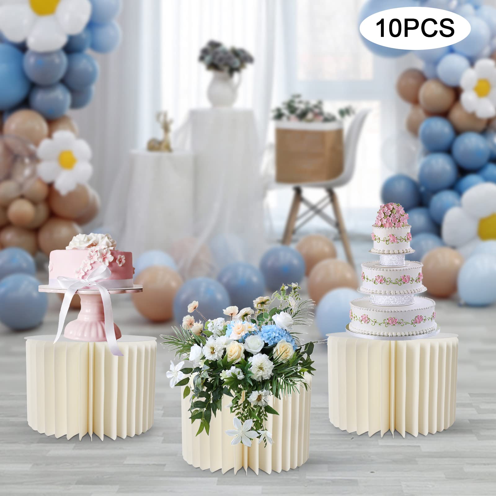 10 pezzi per matrimoni, centrotavola in cartone, 20 cm di altezza, supporto per fiori, decorazione da tavolo, cilindro, centrotavola, supporto
