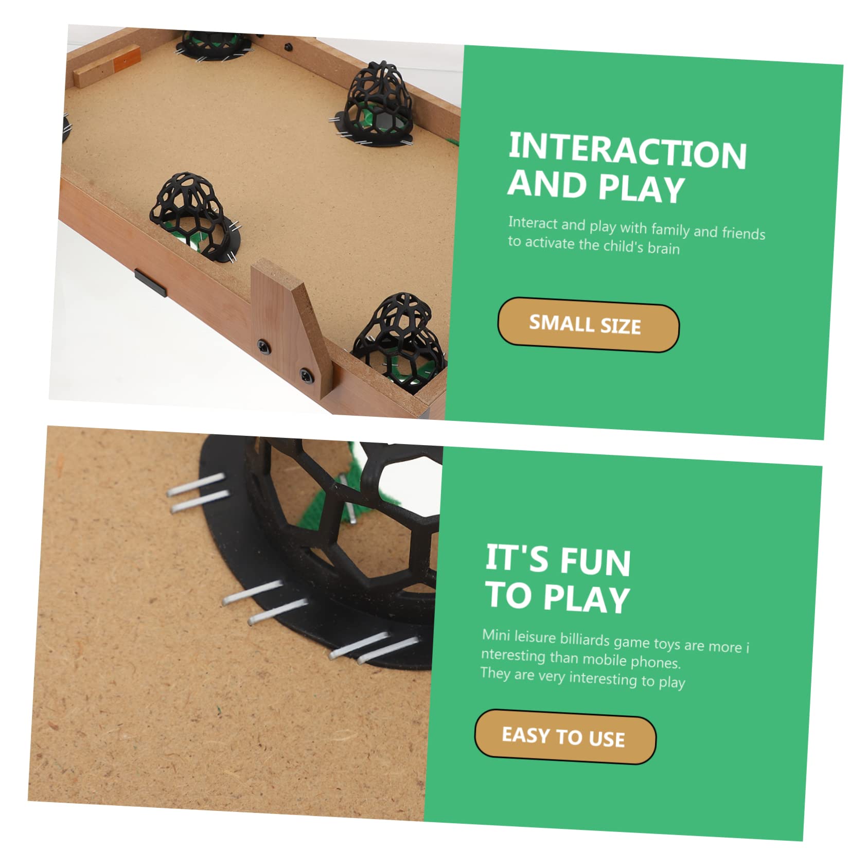 Juego de Mesa de Billar para Niños 69Cm Material MDF y PVC, Fomenta Coordinación Mano-Ojo y Creatividad en Interiores