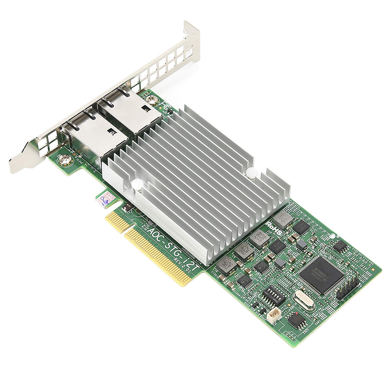 Greensen Karta Sieciowa 10GbE Dwuportowa Karta Sieciowa RJ45 dla STG I2T X540 T2 PCIe 2.0 Niskoprofilowa dla Serwera ESXi i Miękkiego Routingu