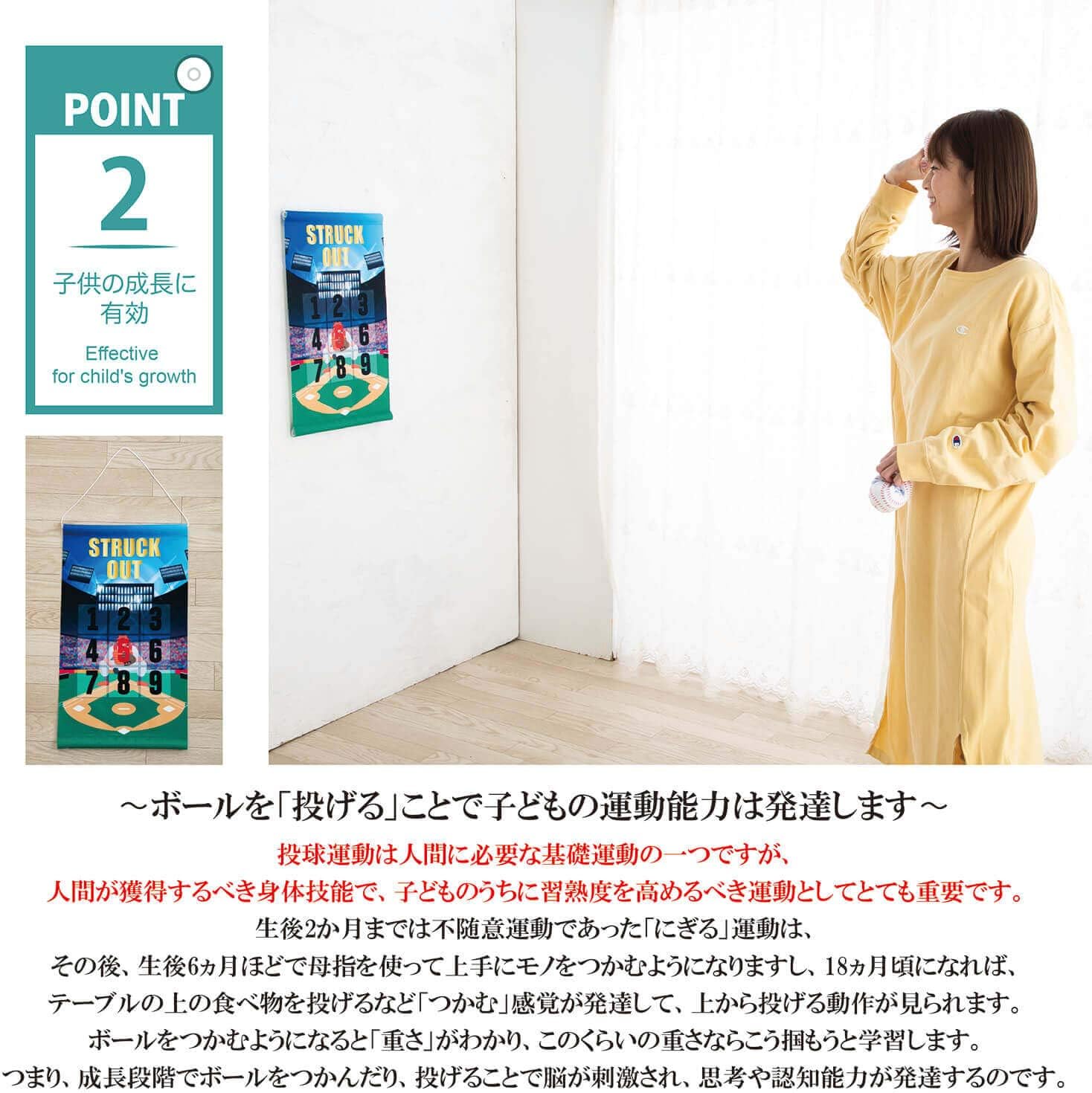 Amazon Co Jp ベースボール ストラックアウト おもちゃ 室内 野球 子供 ボール キャッチボール タペストリー 壁紙 ピッチング ボール投げ 遊び 子ども 子供会 投げるおもちゃ 約30 51ｃｍ おもちゃ