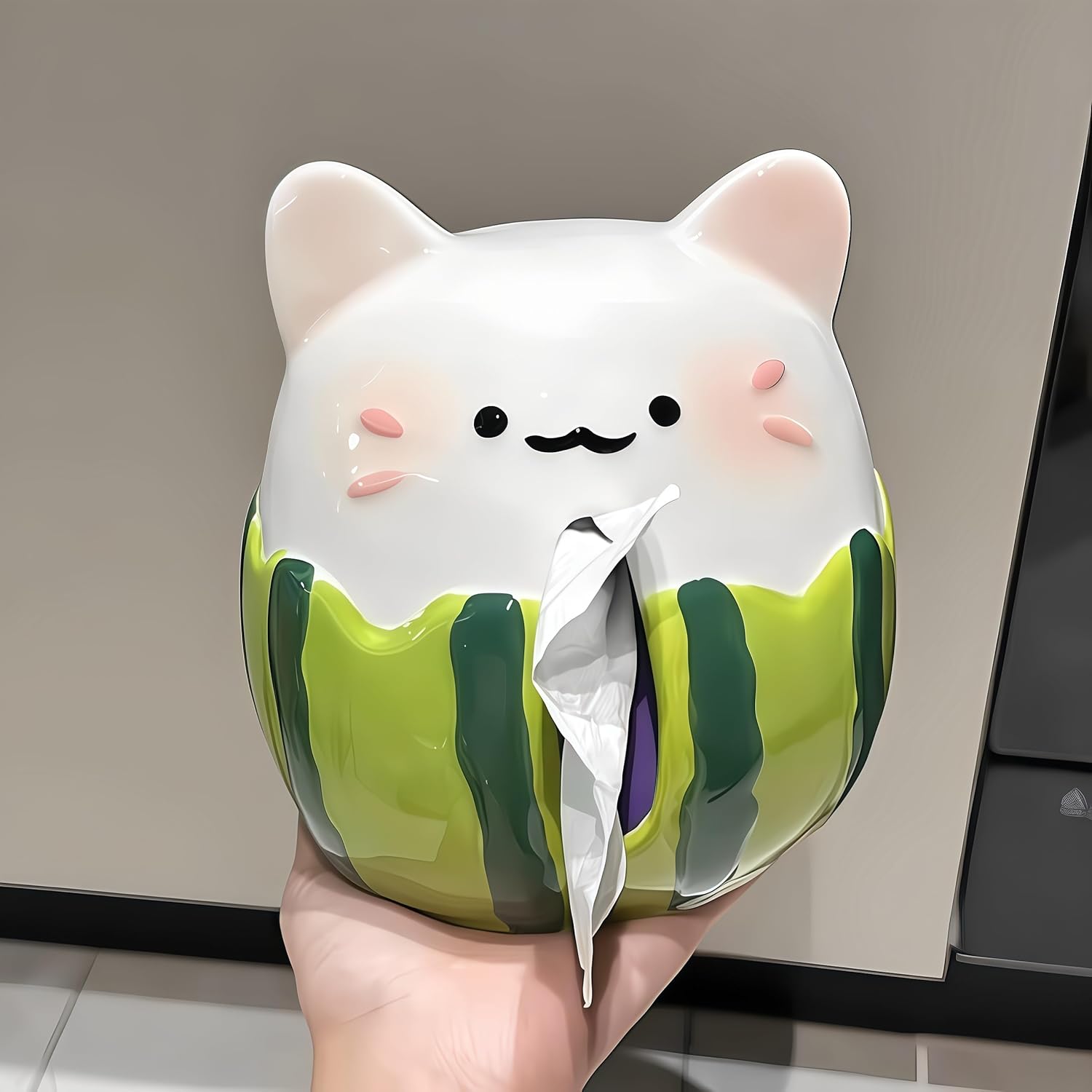 Tissue Box Cover, Decorative Tissue Box Holder for Bathroom Countertop, Living Room, Office