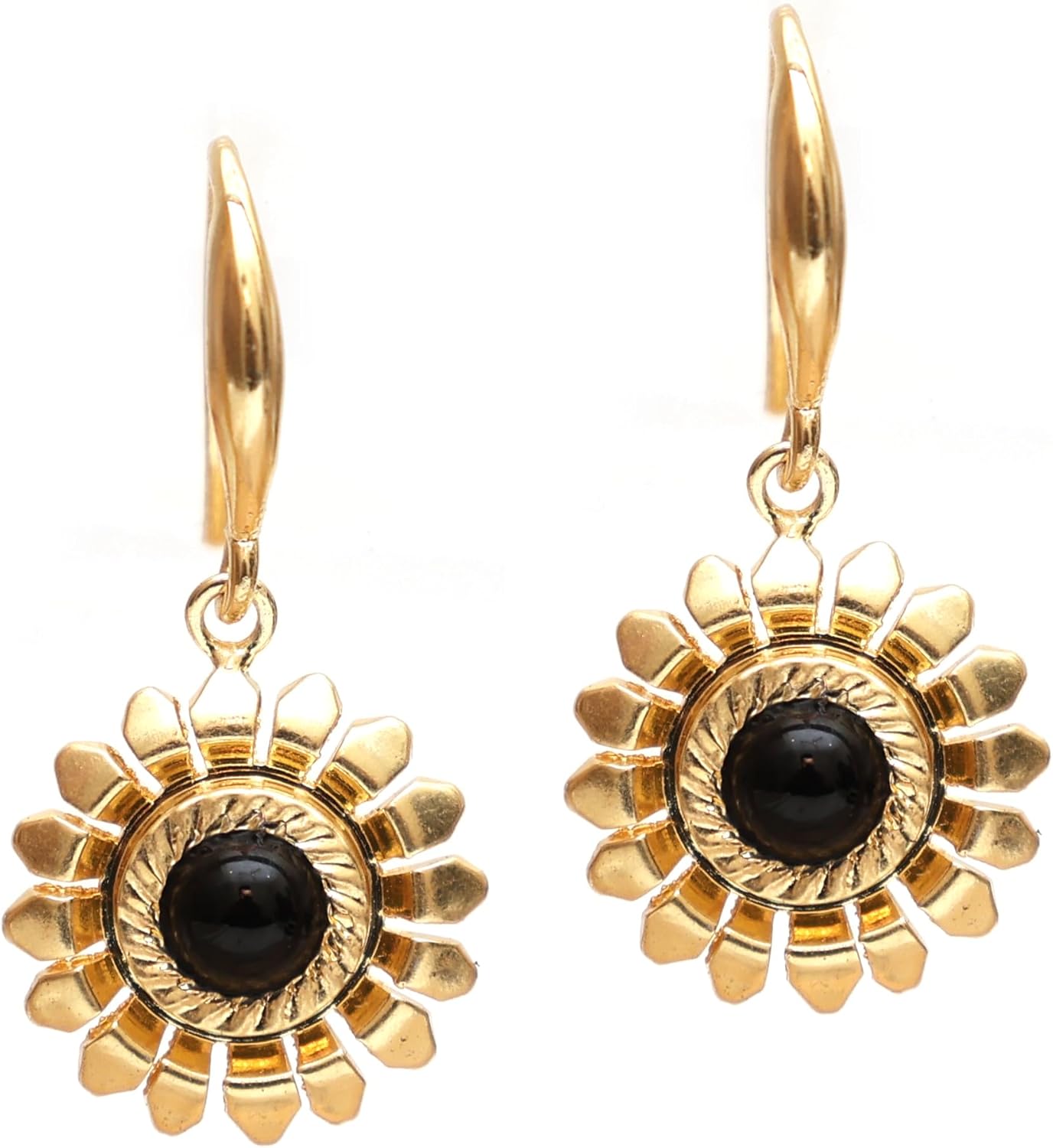 Gempires Flower Crystal Dangle Earrings Lightweight Handmade Gemstone Jewelry Hypoallergenic Gold Plated Trendy Western Fashion Earrings For Women - Image 7