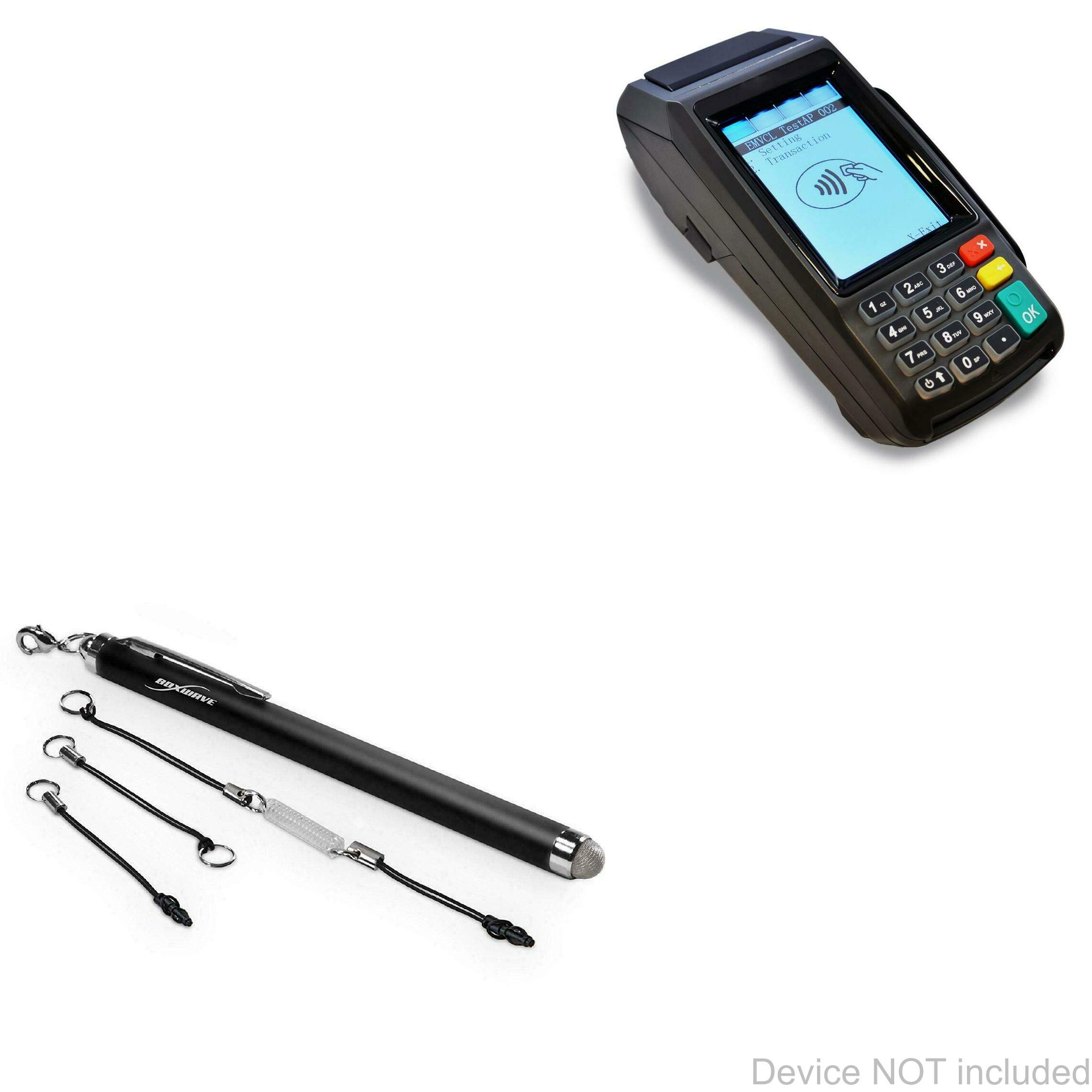 BoxWave Stylus Pen Compatible with Dejavoo Z11 Tri Comm - EverTouch Capacitive Stylus, Fiber Tip Capacitive Stylus Pen for Dejavoo Z11 Tri Comm - Jet Black