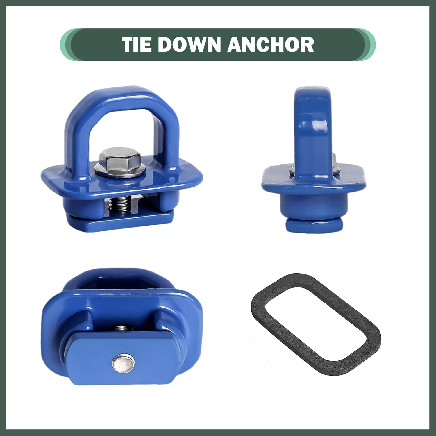 Aluminum Tie Down Anchors Truck Bed Side Wall Anchor fit for 2007-2023 Chevy Silverado/GMC Sierra, 2015-2023 Chevy Colorado/GMC Canyon, Truck Bed Cargo Hooks, DZ97903, Blue, 13pcs
