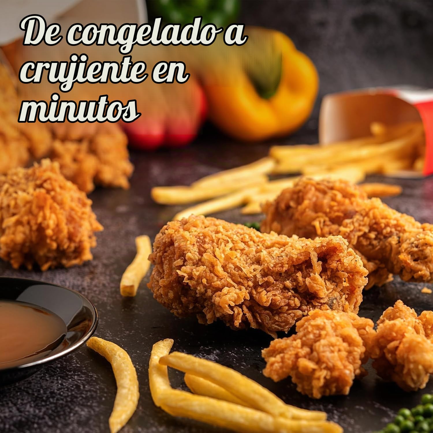 DEIME Freidora de aire 2,5 L, pequeña freidora digital compacta para ahorrar espacio, cocinar, calentar, asar para comidas rápidas y fáciles, mini compacta y silenciosa, antiadherente
