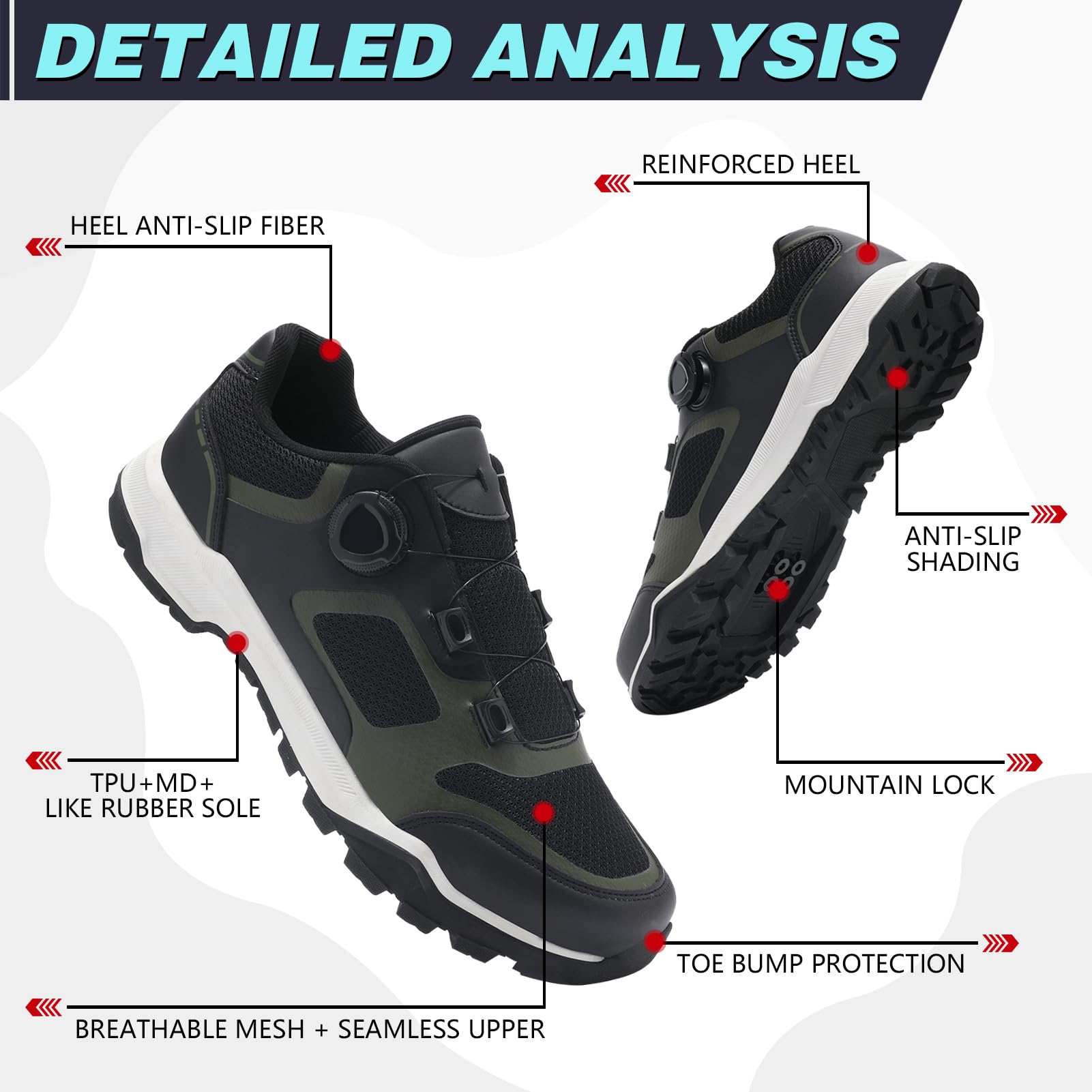 LZQpearl Męskie buty rowerowe, szosowe buty do jazdy na rowerze górskim, spin shoestring, kompatybilne z wyglądem SPD SPD-SL Delta Cleats spinning peloton buty