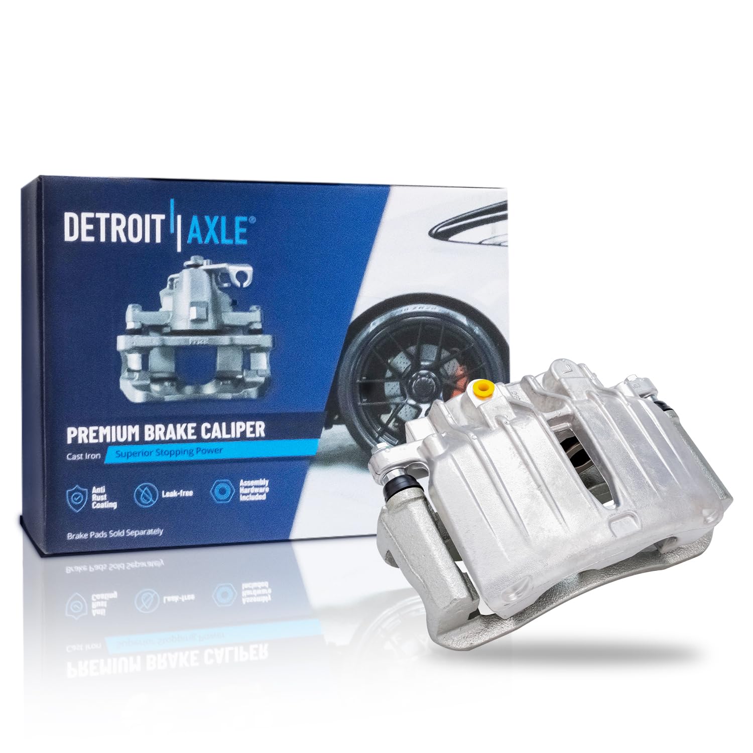 Detroit Axle - Rear Left Brake Caliper with Bracket for 00-06 Suburban 1500