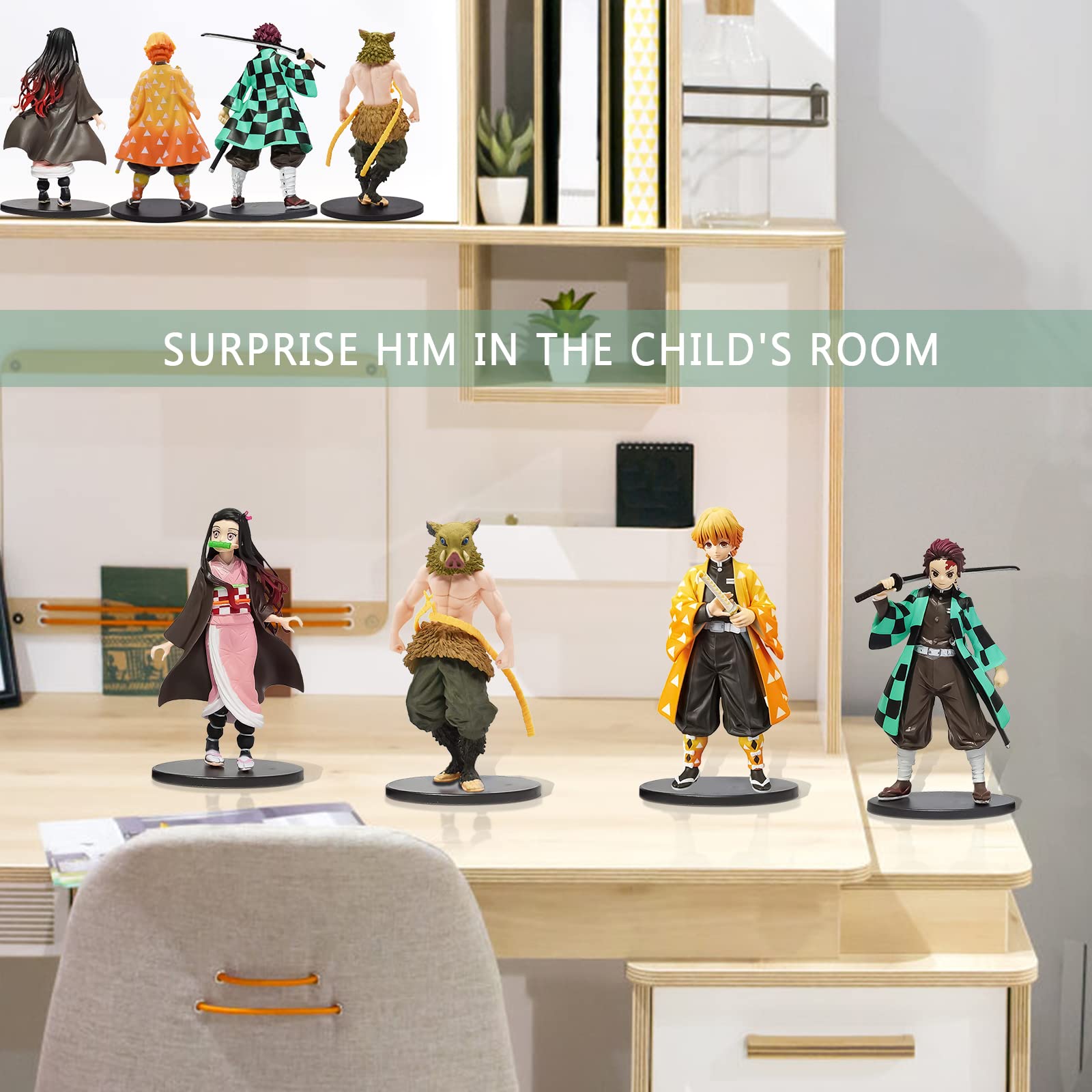 ZORTORZ Anime Action Figure 4 Pieces, 15 cm Manga Anime Figures