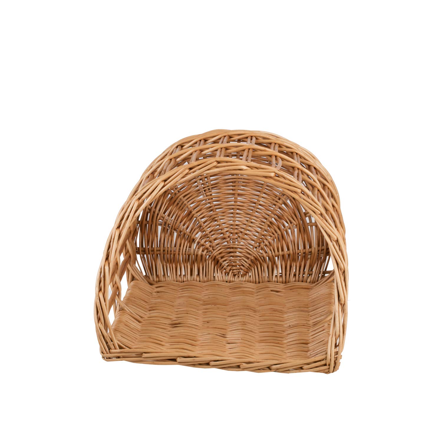 e-wicker24 Présentoir à pain debout, Huche à pain en osier naturel, Corbeille baguette en osier, rangement baguette (naturel)