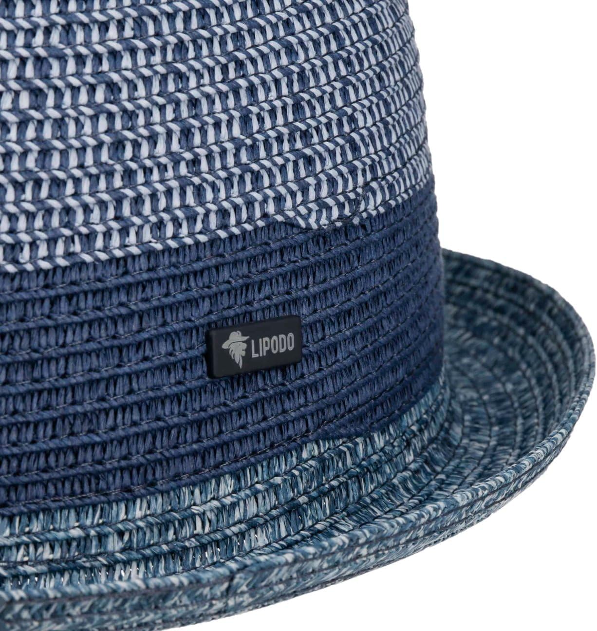 Lipodo Ennario Pork Pie Classic Straw Melange Travel in Italy Men Summer