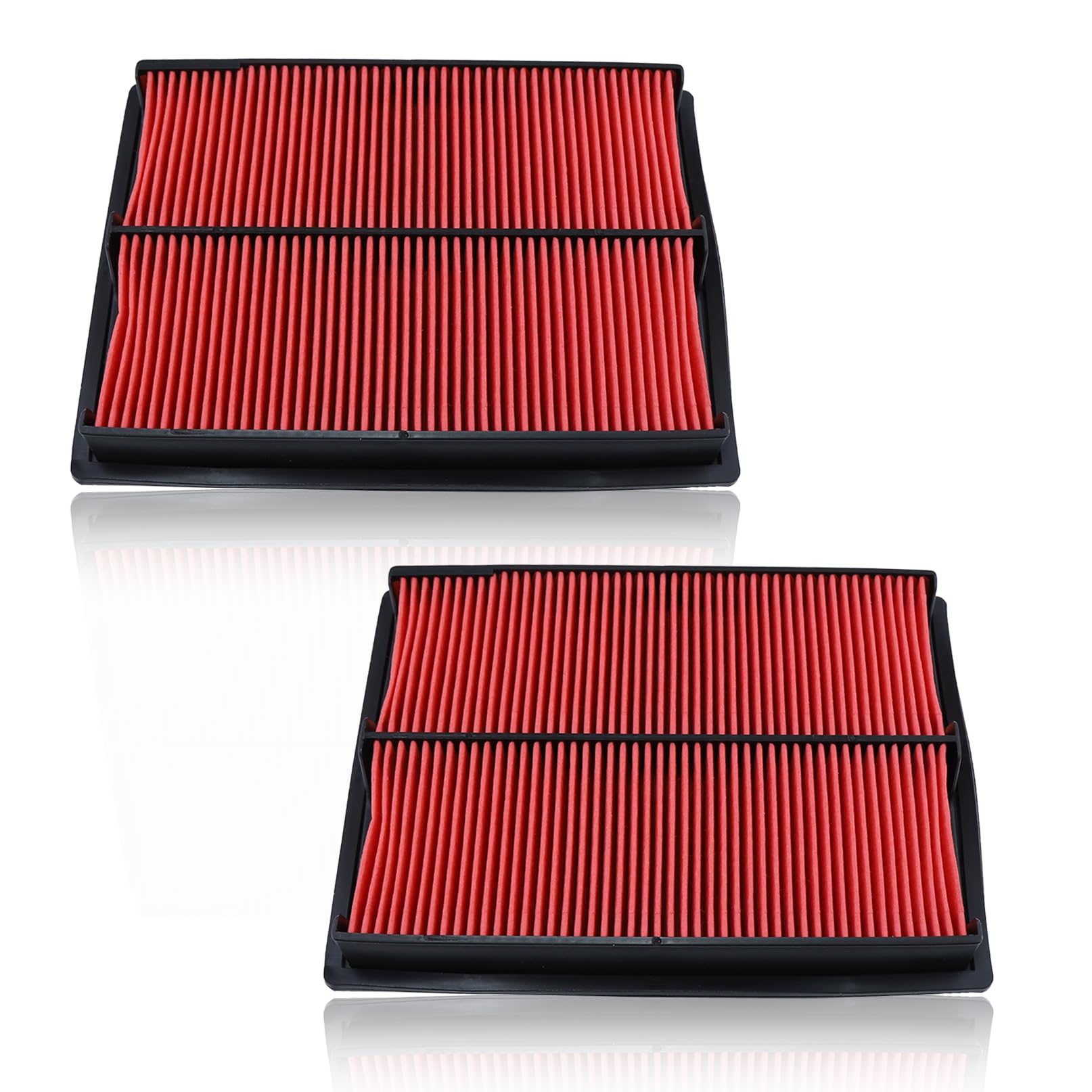 AUMEL 2pcs Air Filter for Honda GX670 GX610 GX610K1 GX620 GX620K1 GXV610K1 GXV620 GXV620K1 GXV670 Lawn Mower Filter Replaces 17210-ZJ1-840 17210-ZJ1-841 17210-ZJ1-842