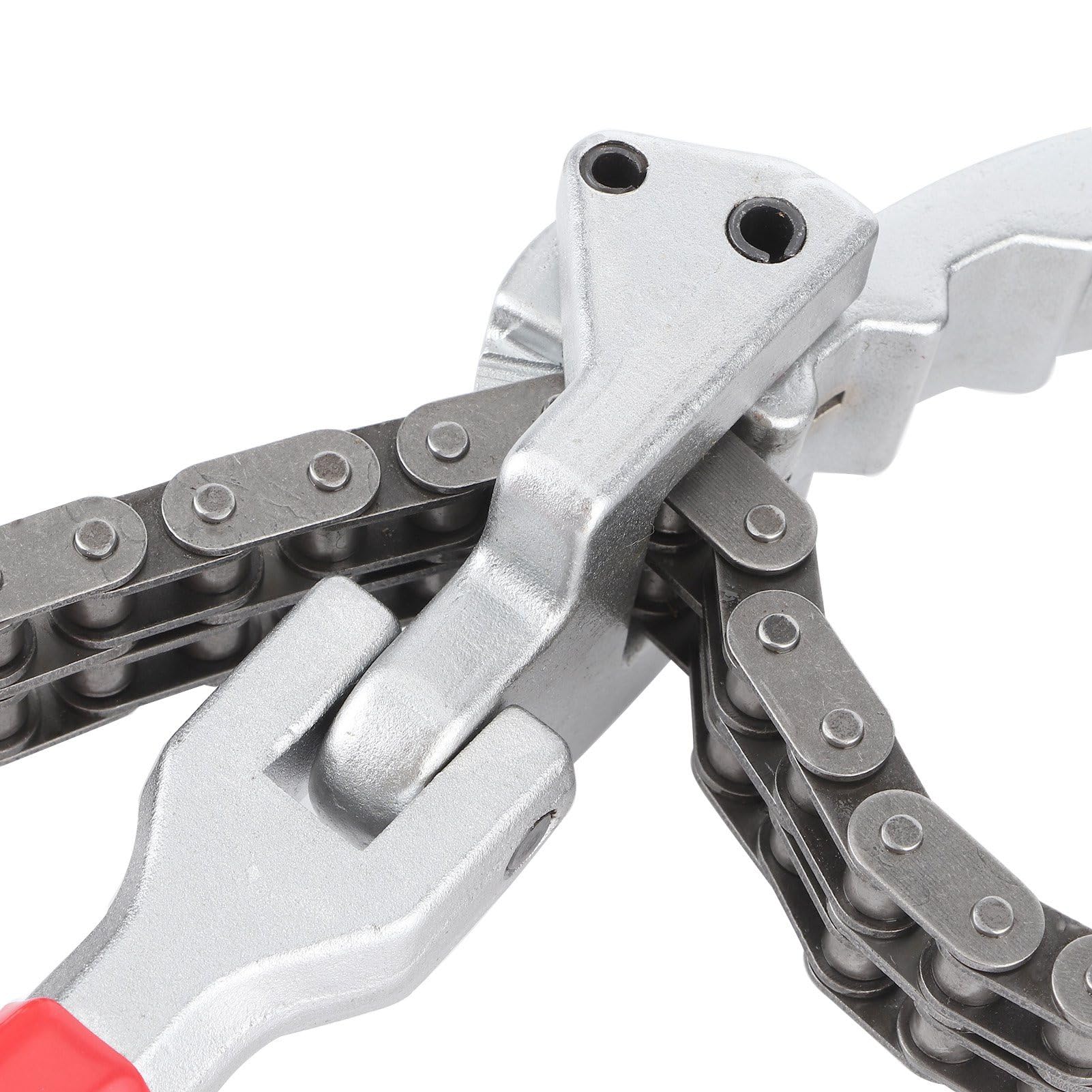 U1312 Acier Fer Clé à Filtre à Huile clé à Filtre à Huile de Type Chaîne 10,4 Pouces à Long Manche Outil de Réparation de Voiture Automatique Ergonomique