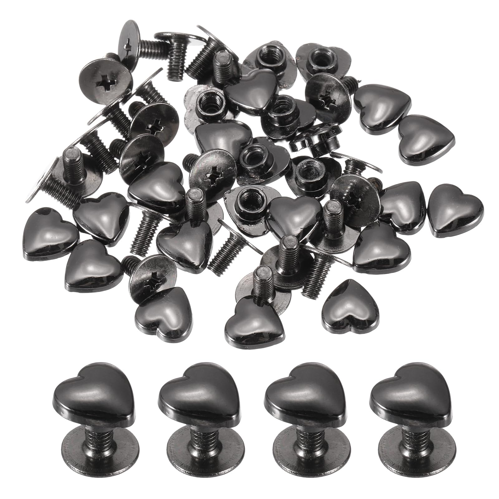 PATIKIL 8mm Heart Rivets