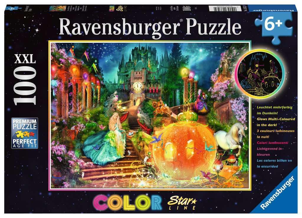 Ravensburger - Cinderella Jigsaw Puzzle 100 Pieces XXL, Recommended Age 6+ Years