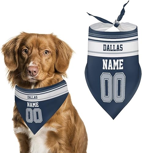 Miniatura 14 de San Francisco - Bandana personalizada para perro, diseño personalizado, nombre, número, bufanda, regalos de fútbol para perros y gatos