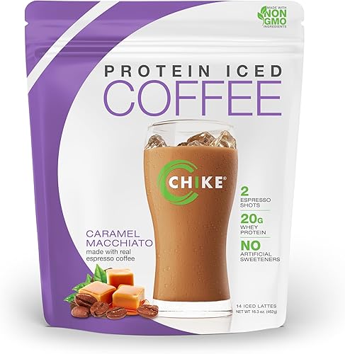 Chike Natural Vanilla Latte - Café helado alto en proteínas, 0.71 onzas de proteína, 2 chupitos de expreso, 0.11 onzas de azúcar, apto para dieta