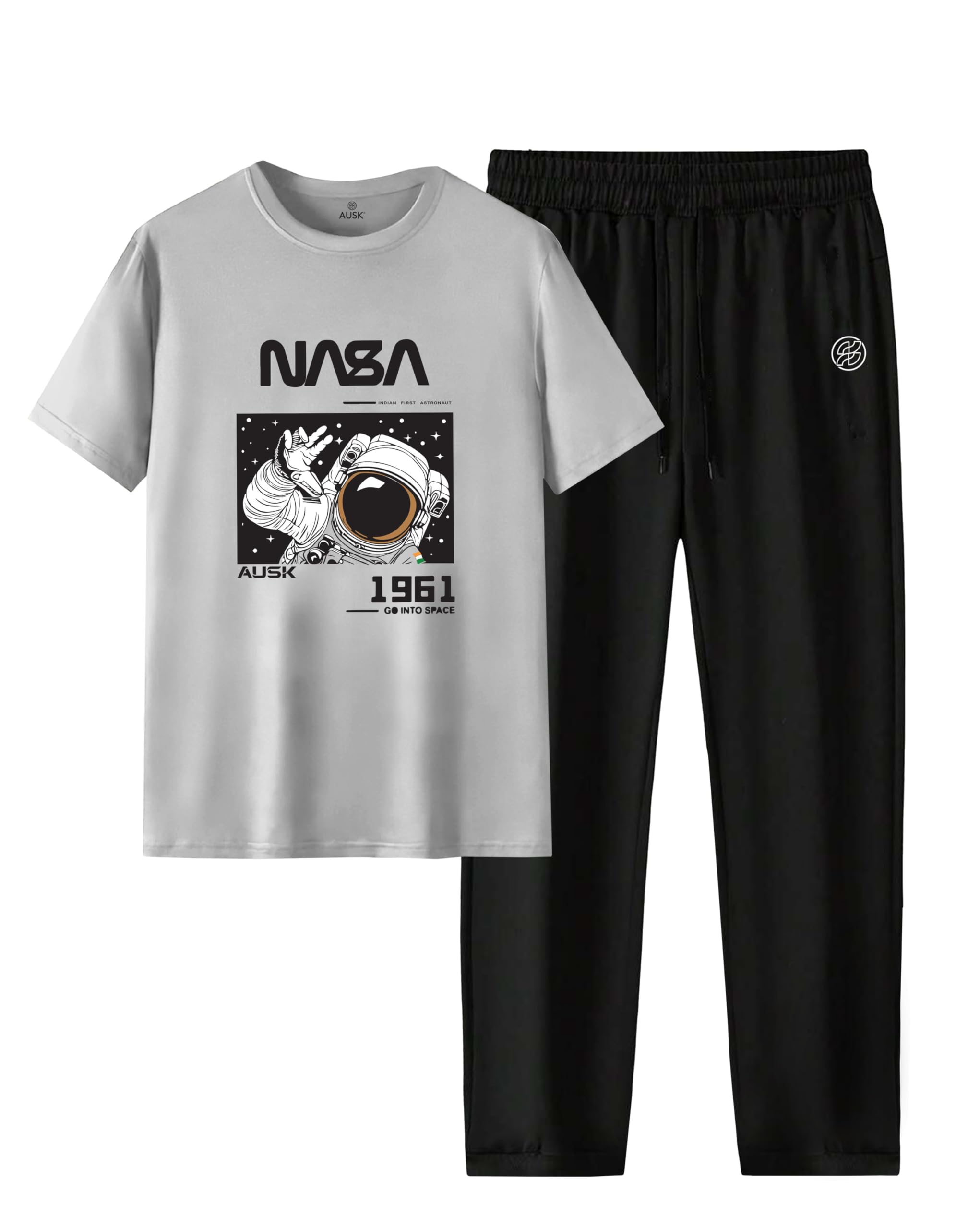 Men Printed Casual Cords set with Oversized T-shirt & Trouser for Mens