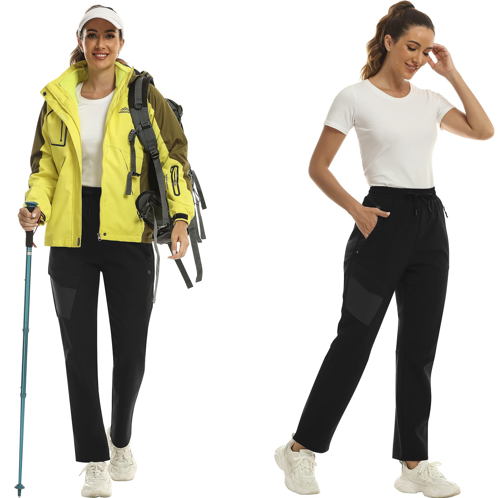 MoFiz Pantalones Ski Mujer Pantalón para la Nieve Térmicos Pantalones Impermeables de Invierno