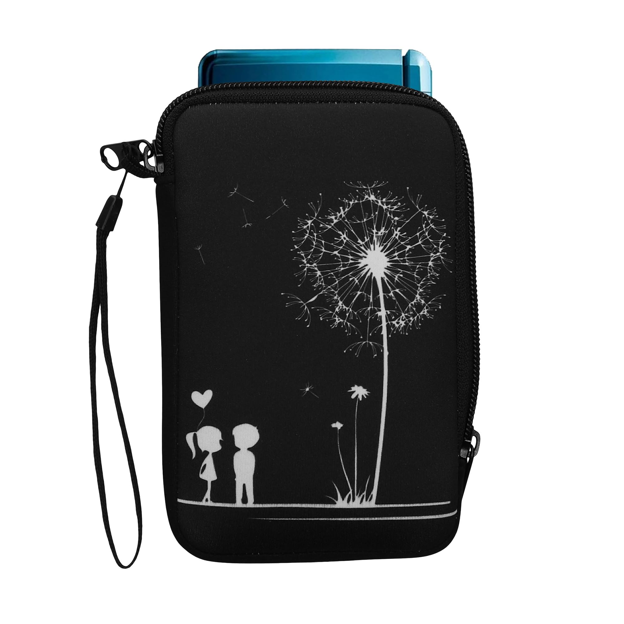kwmobile Schutzhülle für Nintendo 3DS XL Neopren, Pusteblume Love Design