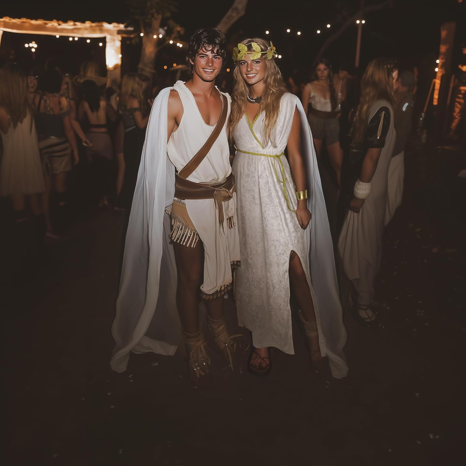 HOMELEX Greek Toga Costume Women Roman Halloween Nobility Goddess Cosplay - Image 3