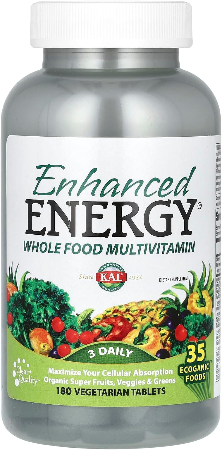 Kal - Enhanced Energy Whole Food Multivitamin 180 Vegetarian Tablets