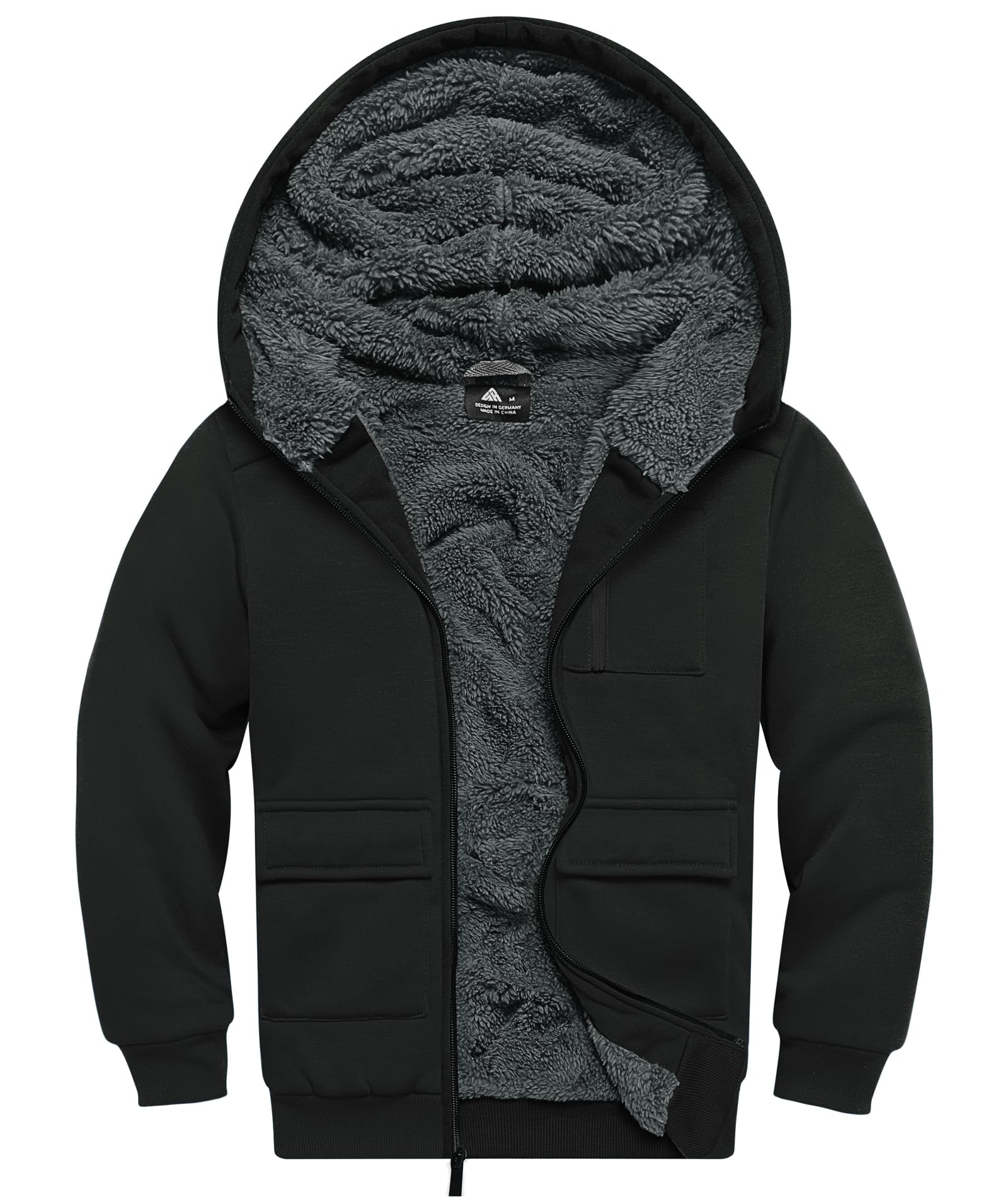 Boys Zip Up Hoodie Kid Hooded Jacket