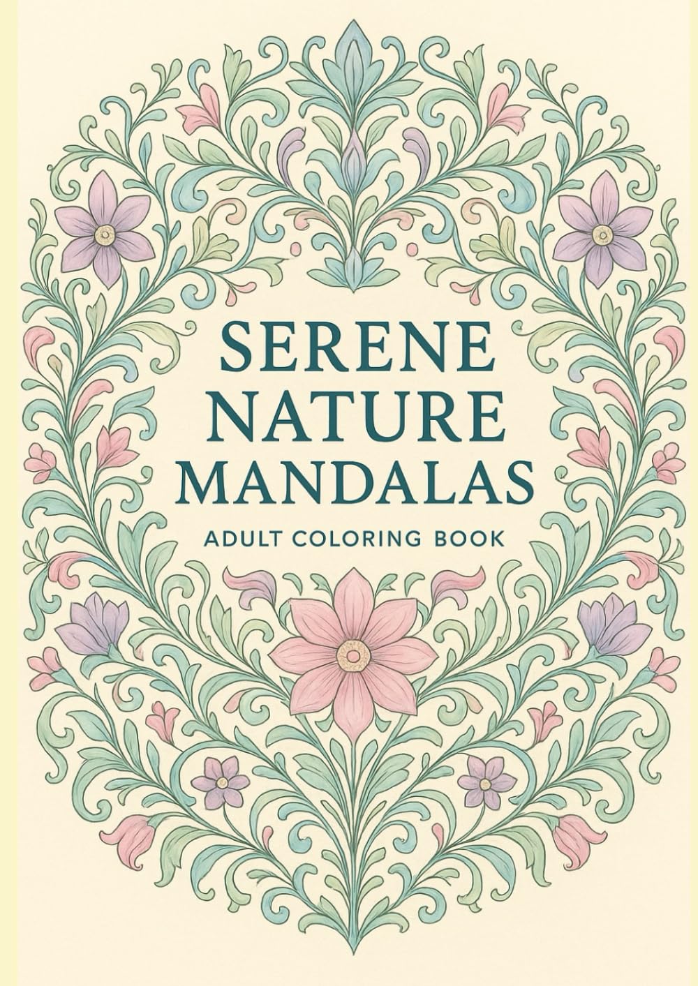 Serene Nature Mandalas: A Relaxing Coloring Book for Mindfulness and Creativity