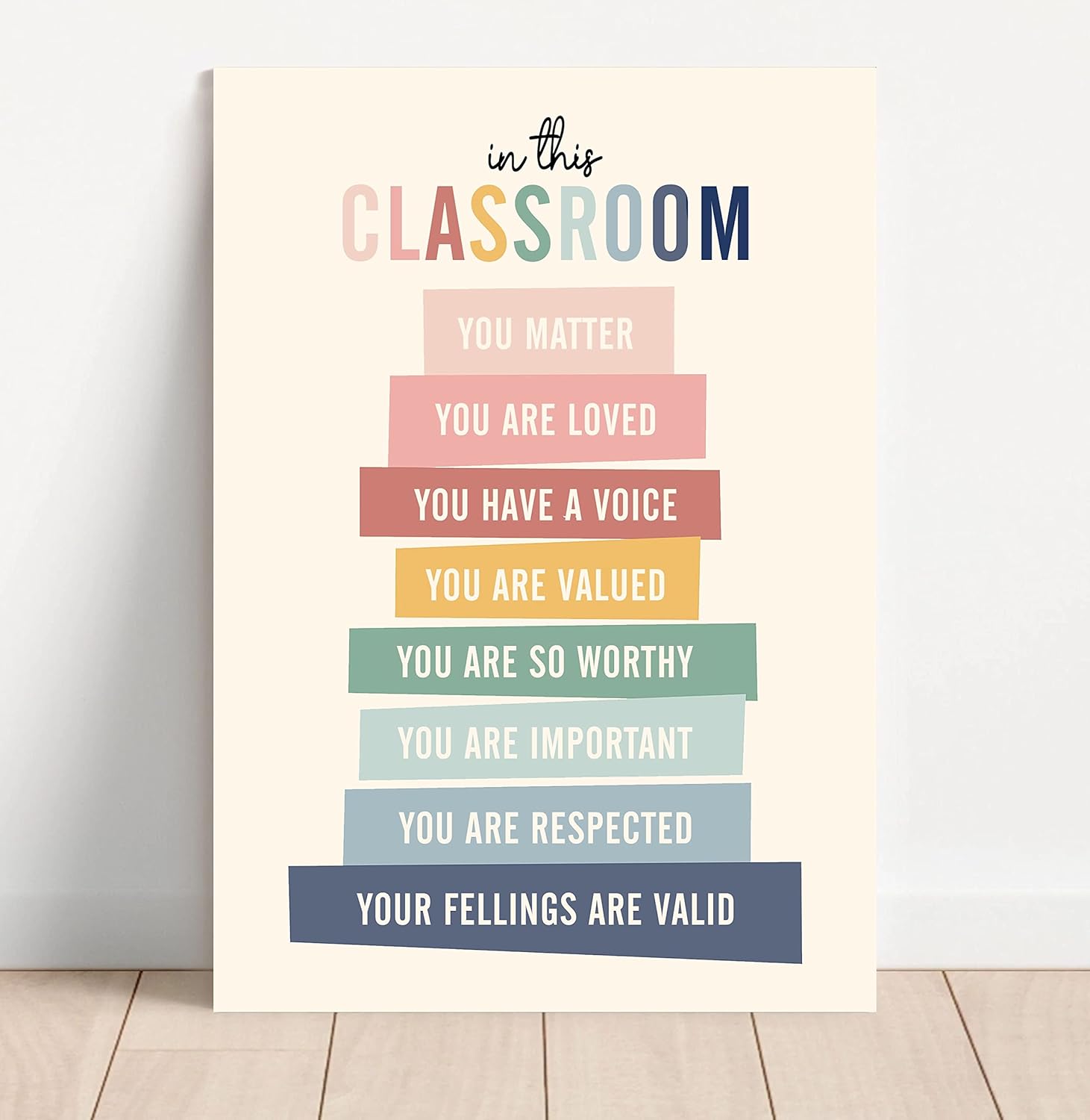 Redleaf in This Classroom You Matter Posters Canvas, Classroom Decorations, School