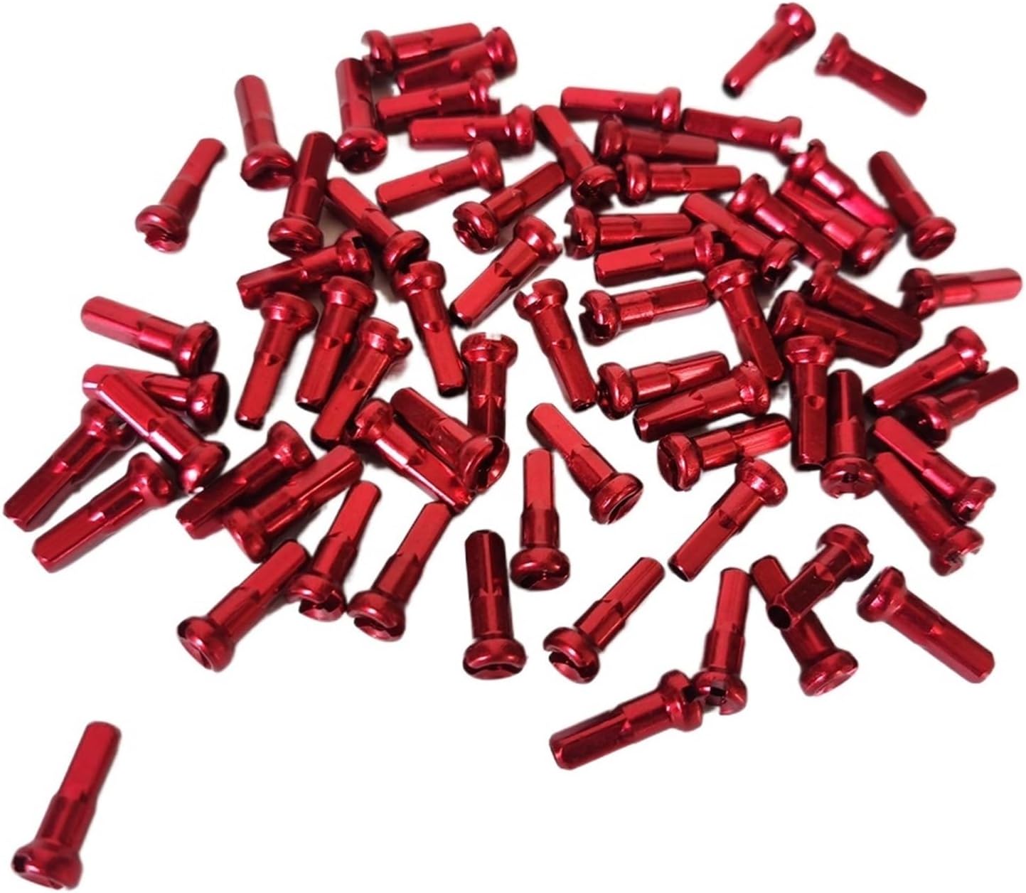 Aluminum Alloy Nipples 12mm 14mm 16mm Black Red Gauge 14 2.0mm Spoke Road Bike Bicycle Wheels (Size : Black 16mm 72PCS)