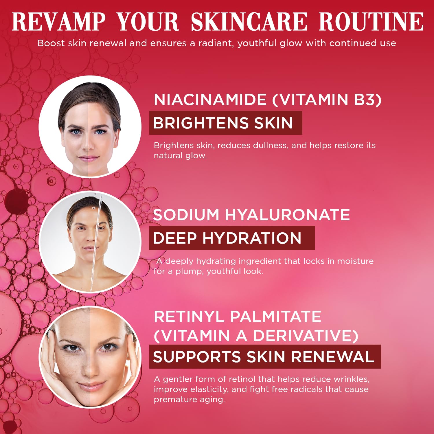 Context Skin Retinol Face Serum – Retinol Serum for Face Anti Aging, Anti-Wrinkle Formula to Smooth Fine Lines, Enhance Firmness & Restore Radiance, Hydrating Night Treatment for Even Skin - 1 Fl oz - Image 3