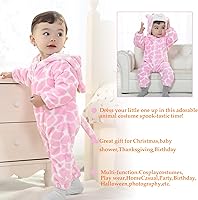 Vista 26 de TONWHAR Disfraz unisex de Halloween de animales para bebé y niño pequeño para otoño e invierno