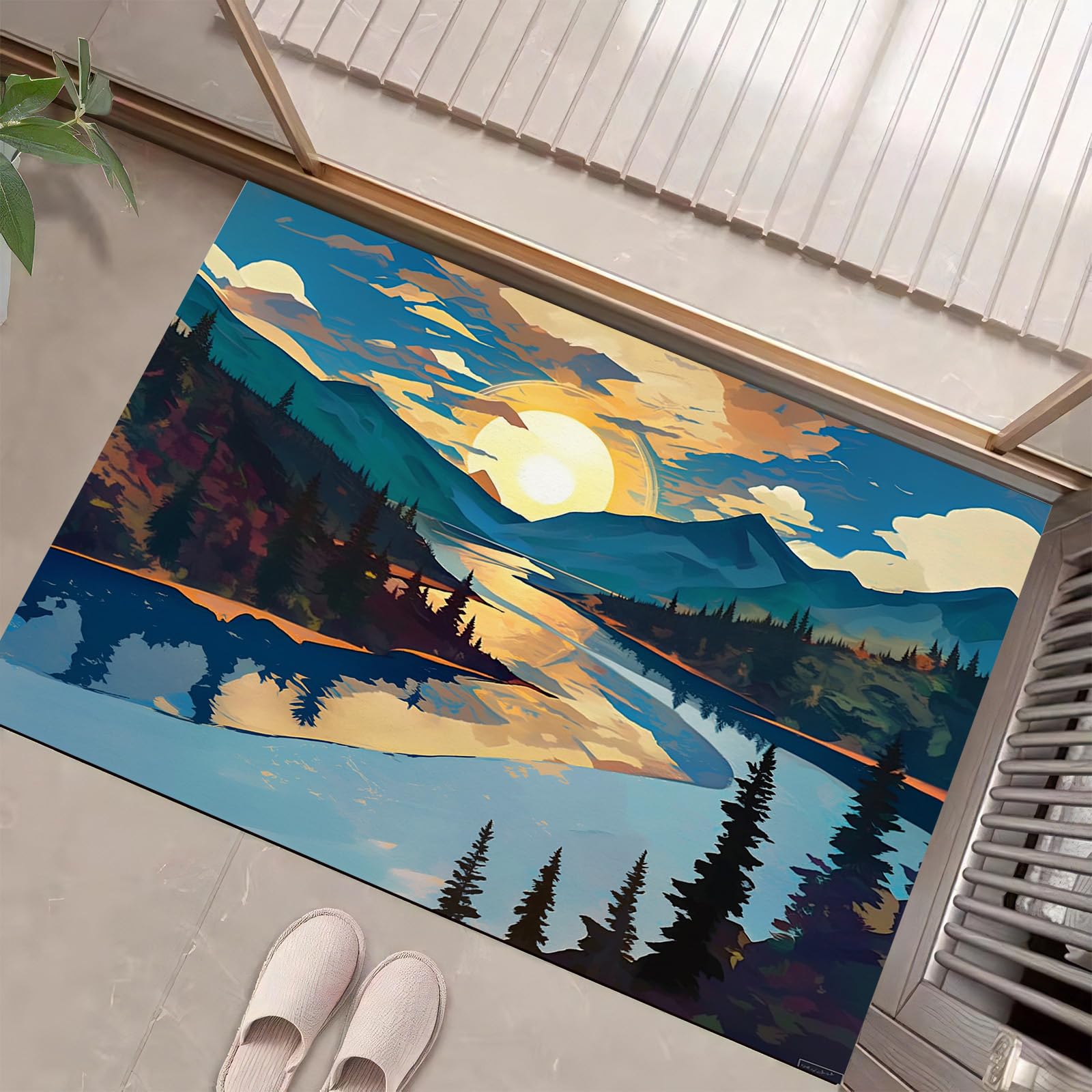 Tapis de porte résistant pour éliminer la boue du jardin 40x60
