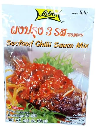 LOBO Seafood Chilli Sauce Mix 75 Grams x 3 Packs Halal certified / By BENJAWAN shop