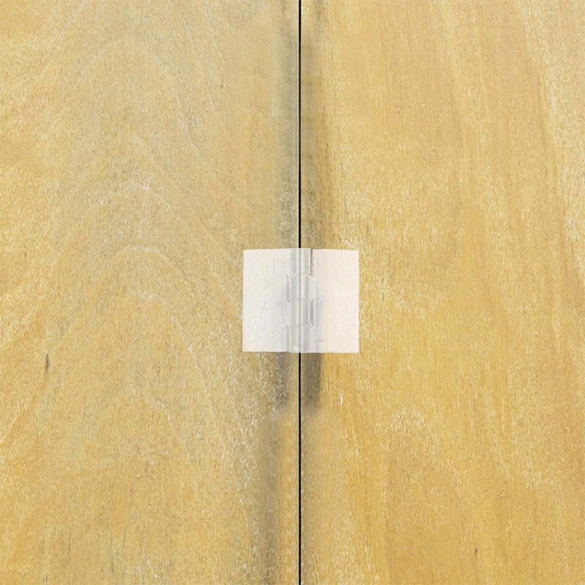 Generic 6pcs Acrylic Self-Adhesive Small Cabinet Door Folding Hinges Strong Adhesive Plastic Replacement Hinges for DIY Crafts Box Lid Repair