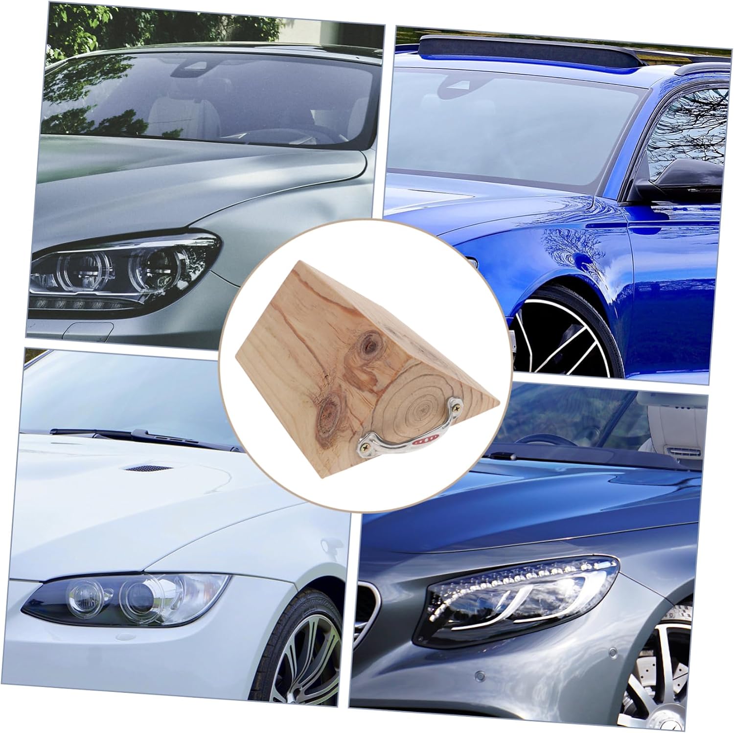Motorcycle Wheel Chock Durable Tire Stabilizer for Rv for All Solid Wood Construction Enhanced Safety Performance