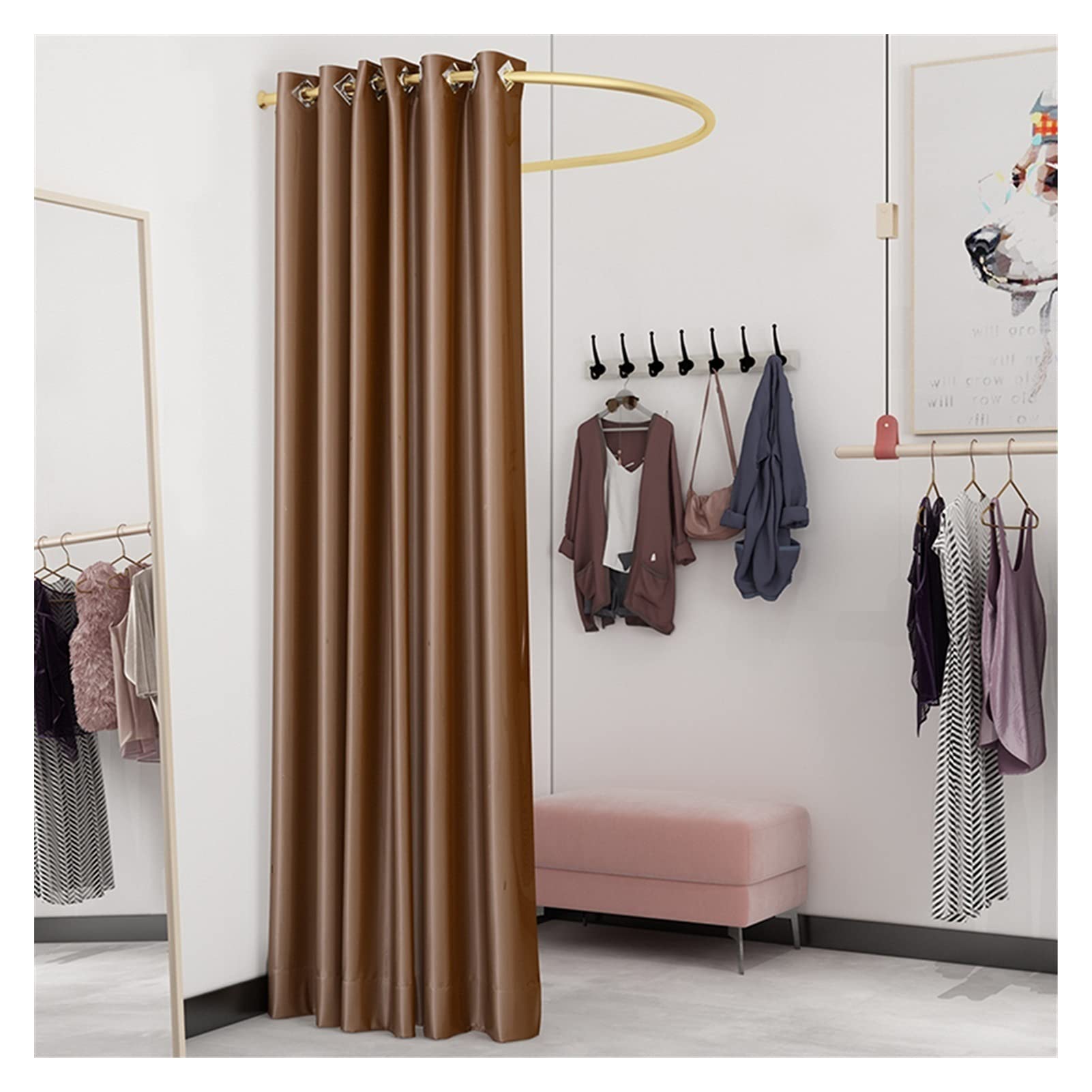 Cabine d'essayage pour magasin de vêtements U 90x90cm