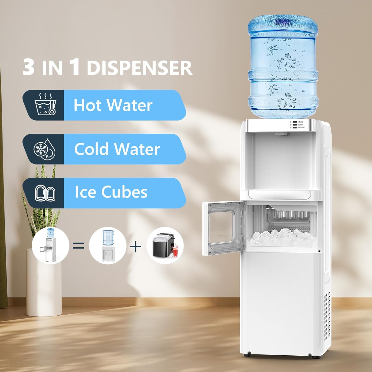 3-in-1 Dispenser Features