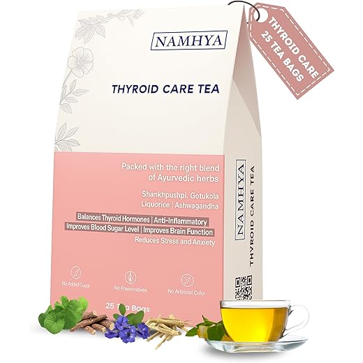 Namhya Thyroid Care Herbal Tea Bags 25 Tea Bags 25 Cups Su