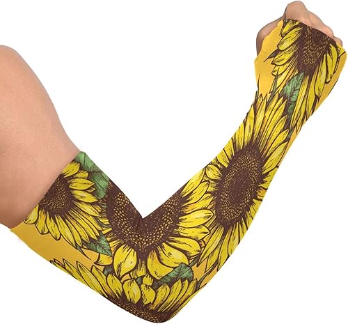 Miniatura 1 de Mangas de brazo para mujeres y hombres, mangas de brazo con protección solar UV, mangas de compresión deportivas con orificio para el pulgar