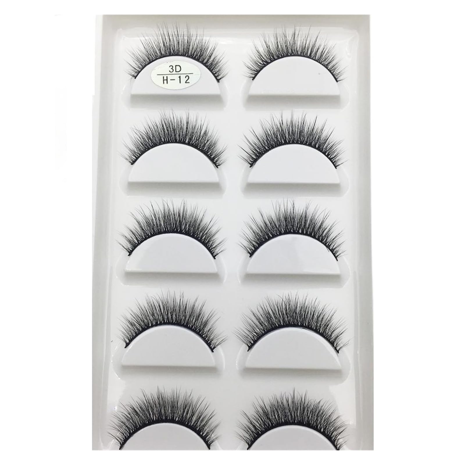 UAMOU 10 50 Boxes 5 Pairs 3D Mink False Eyelashes Hair Natural Cross Long Messy Makeup Fake Eye