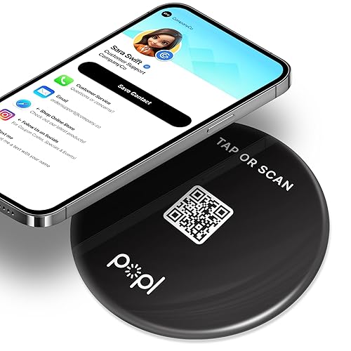 Popl XL Large 4" NFC Business Card Tap Sign Sticker