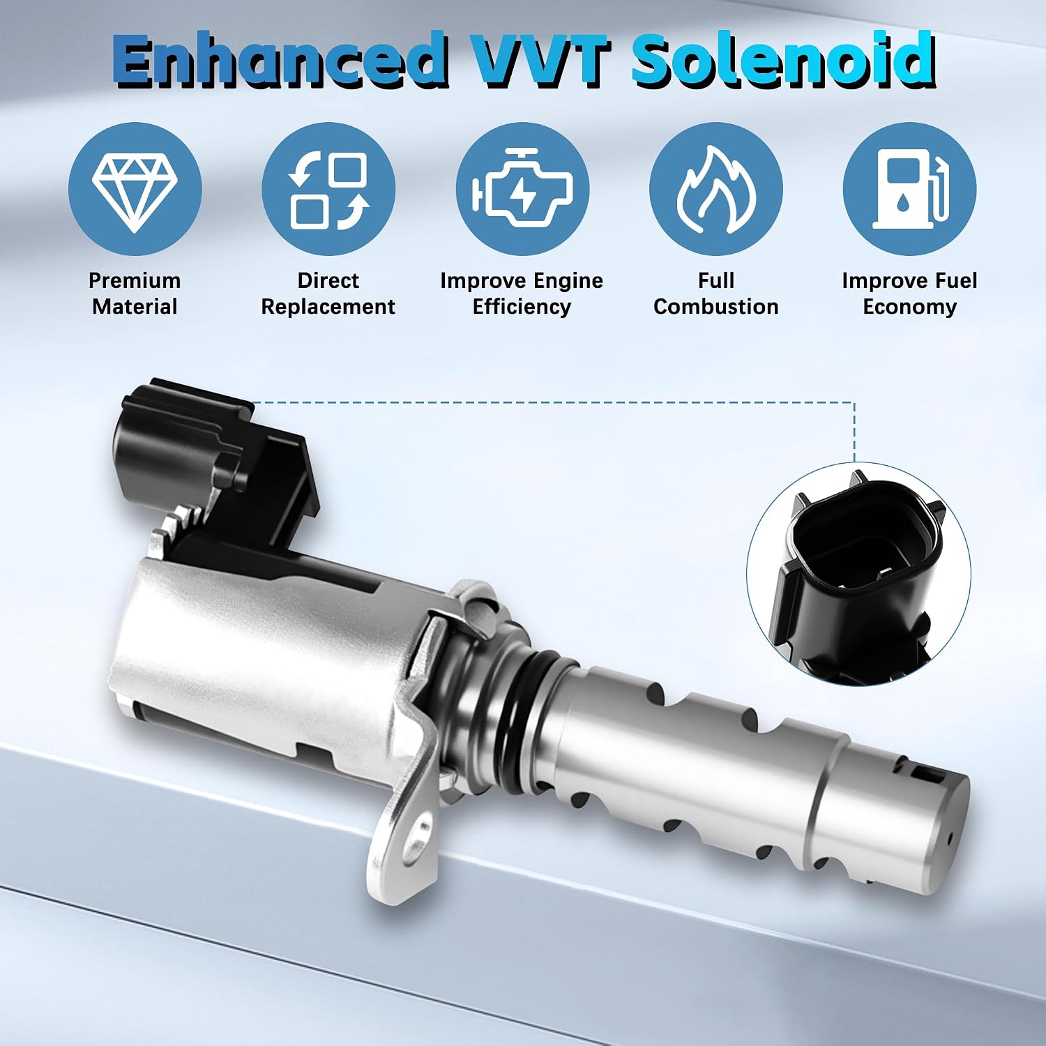 917-020 Engine Variable Valve Timing VVT Solenoid Fit for Toyota Camry 2002-2011 & Corolla Highlander Matrix Solara Rav4, Lexus HS250H 2010-2012, Scion TC XB Replace 15330-28020 19185367