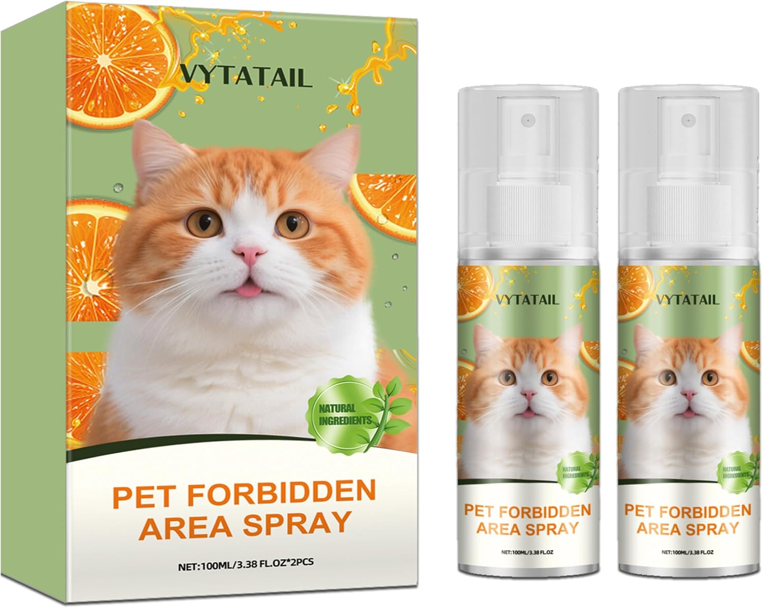 Cat Deterrent Spray - Safe Indoor Formula to Stop Scratching & Urine Marking | Eco-Friendly