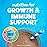PediaSure Grow & Gain with Immune Support Shake Mix Powder, 23 Vitamins & Minerals, 6g Protein, Non-GMO, Gluten-Free, Kids Nutrition, Chocolate, 14.1 oz Can, Pack of 6-48 servings