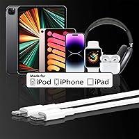 Vista 7 de para iPhone 14 USBC a cable Lightning de 1 m [Certificado Apple MFi] Cargador de iPhone, paquete de 2 cables Lightning, cables de carga rápida