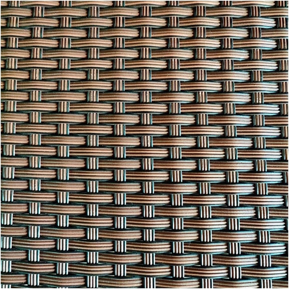 PE Imitation Wicker Repair, 500G Synthetic Woven Rattan for Patio Furniture Sofa Chair Repair, Brown, 8mm