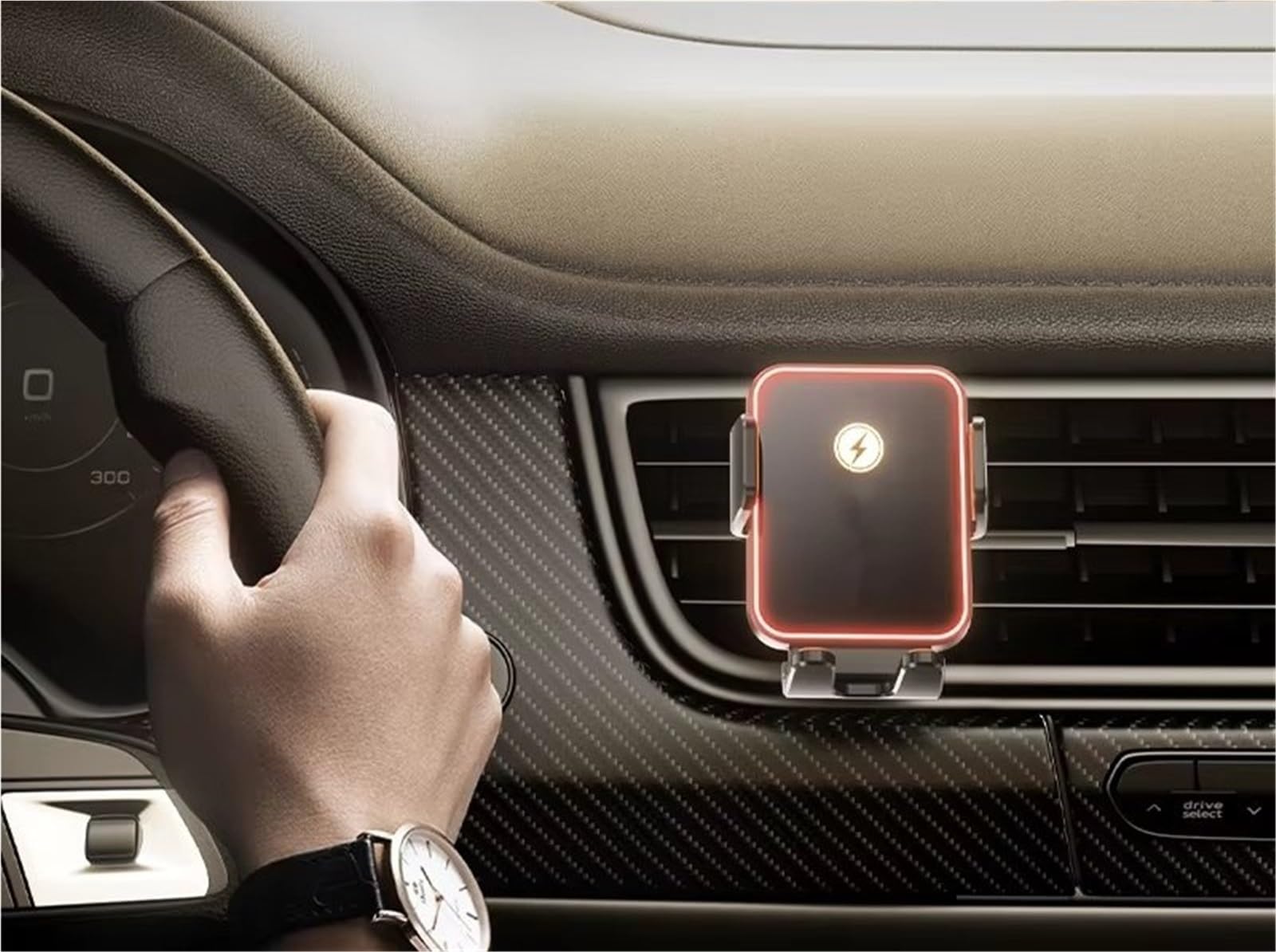 Per Huawei Supporto Telefono Auto Caricabatterie Rapido Wireless 15 W Bocchetta Dell'aria A Induzione Infrarossa Accessori Porta Cellulare Auto