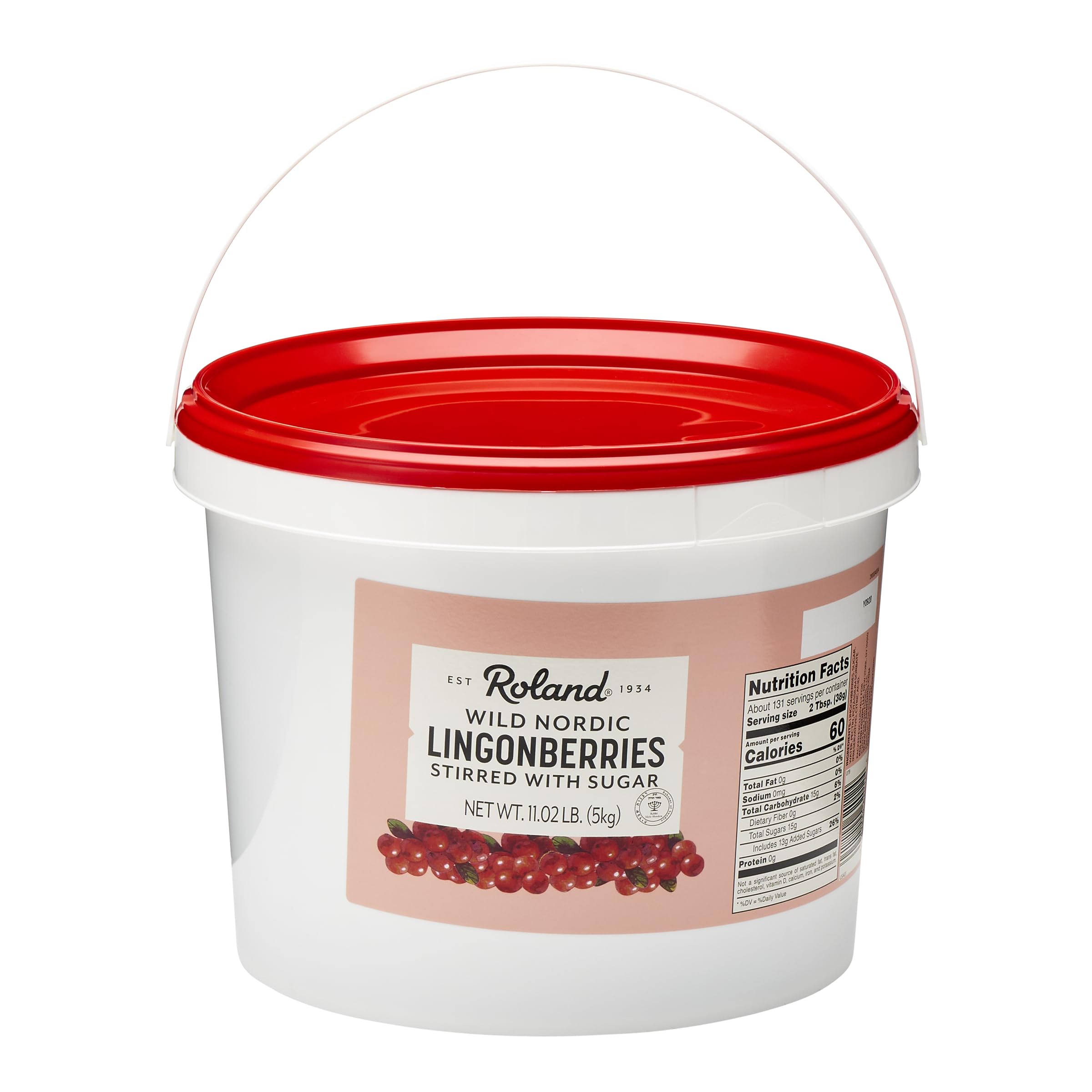 Roland Foods Wild Swedish Lingonberries, Specialty Imported Food, 11.02 Pound, Pack of 1